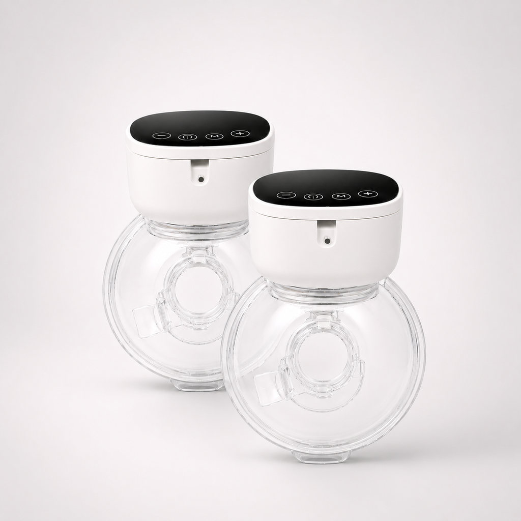 Vera breast pump in use while working — NAEVII