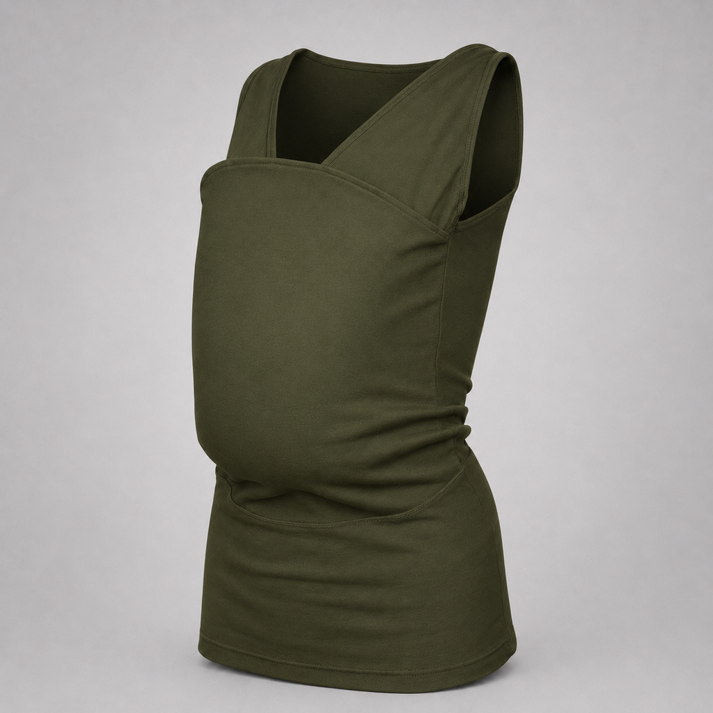Nesting Mom Shirt pouch detail — NAEVII