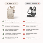 Limitless baby carrier buckle and strap adjustment — NAEVII