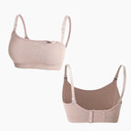 Ribbed nursing bra stretch fabric detail — NAEVII