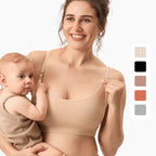 Ribbed nursing bra fine knit close-up — NAEVII