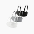 Ribbed nursing bra removable pads — NAEVII