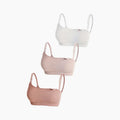 Ribbed nursing bra in neutral tone — NAEVII