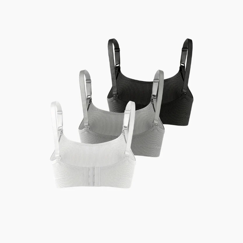 Ribbed nursing bra wire-free fit — NAEVII