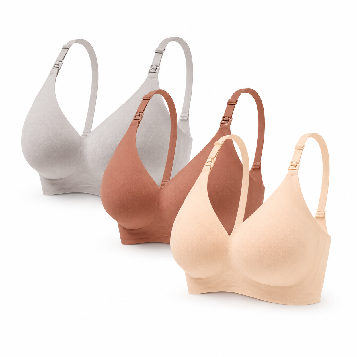 Soft nursing bra set detail — NAEVII
