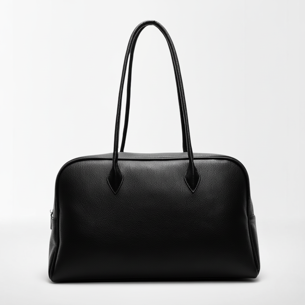 Muse diaper bag leather finish close-up — NAEVII