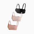 Ribbed nursing bra, front view — NAEVII