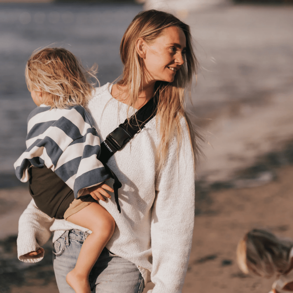 Toddler sling carrier stitching detail — NAEVII