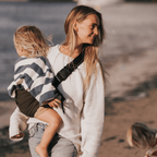 Toddler sling carrier stitching detail — NAEVII