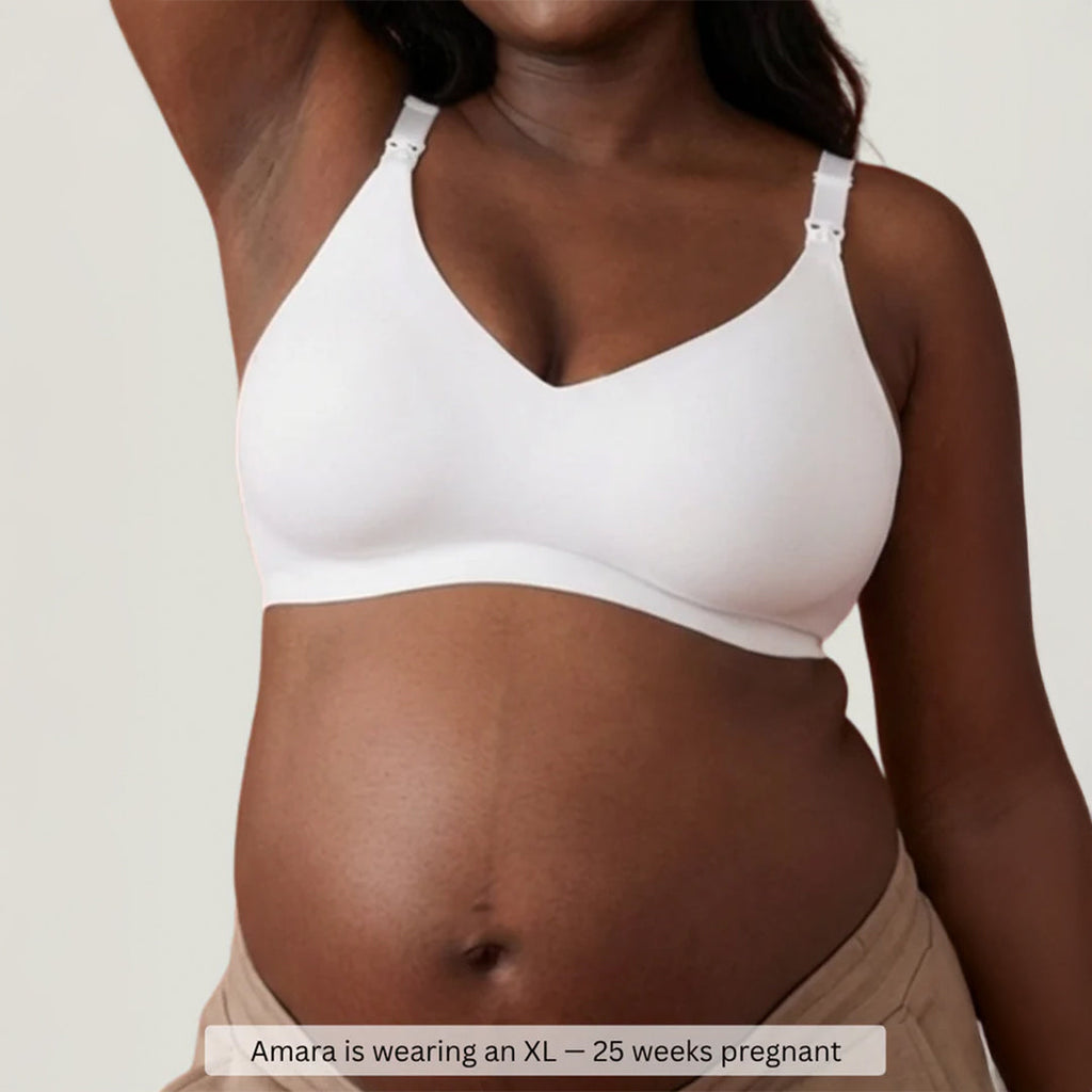 Soft nursing bra silky fabric detail — NAEVII