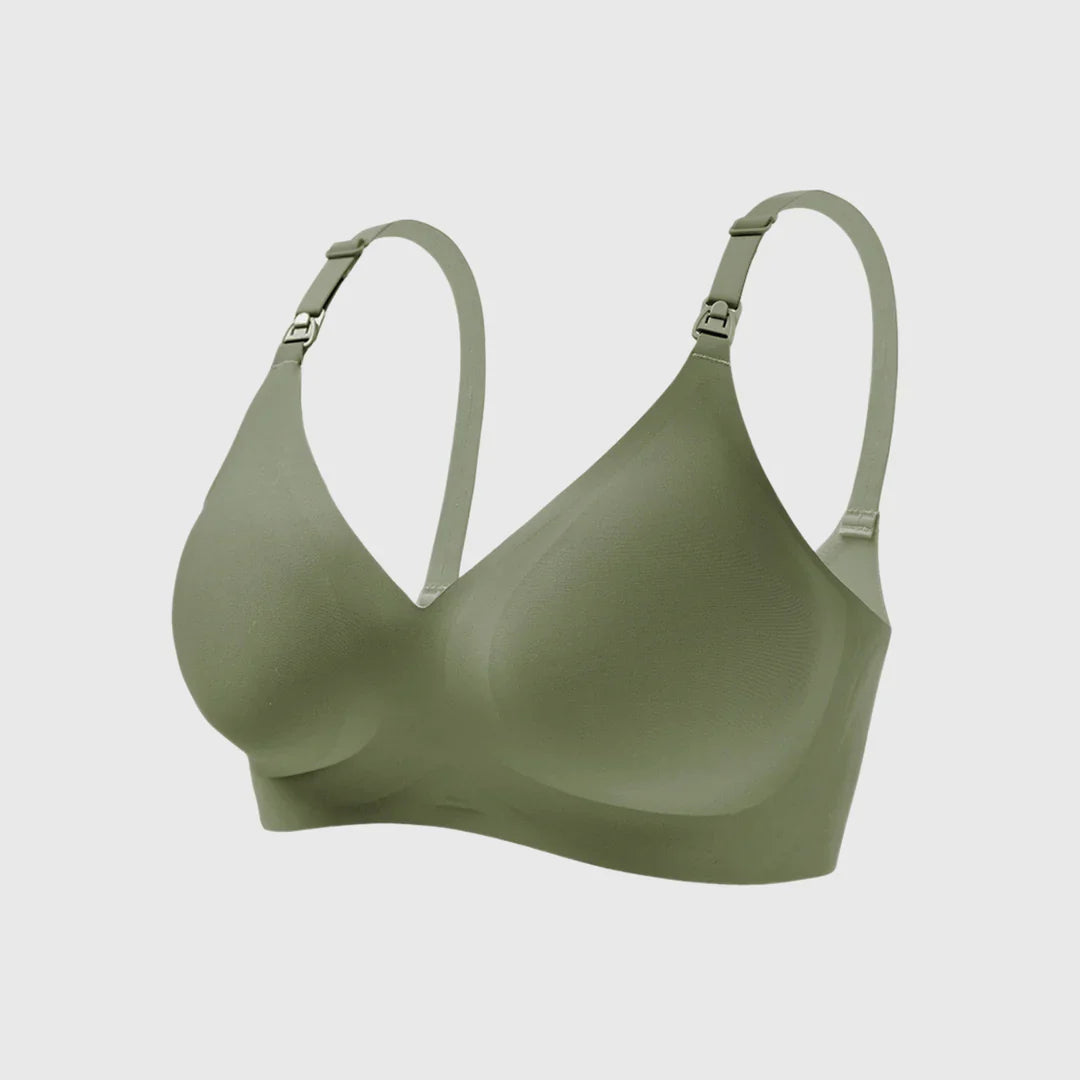 Soft nursing bra during night feeds — NAEVII