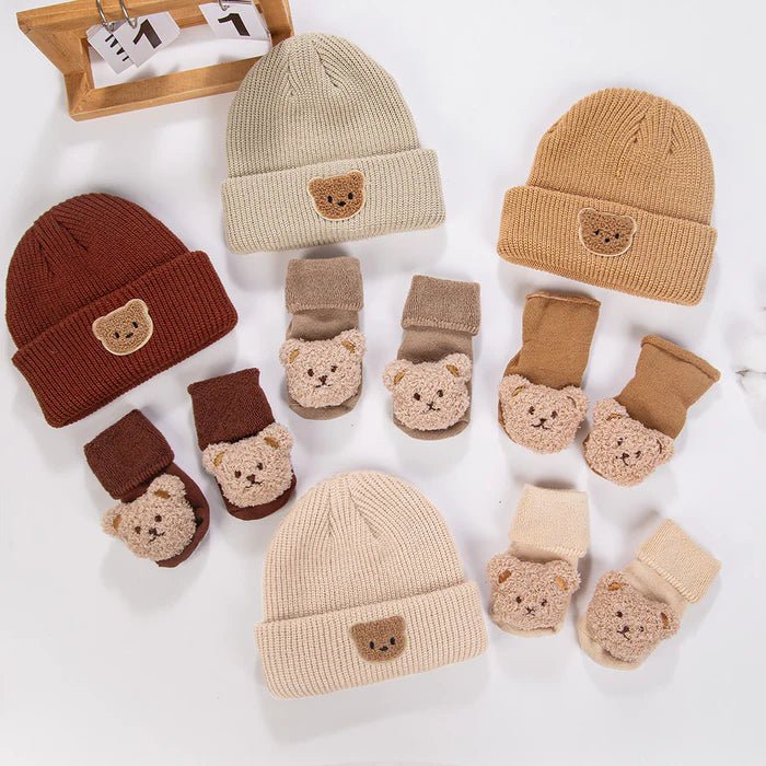 Cozy Bear plush toy, side view — NAEVII