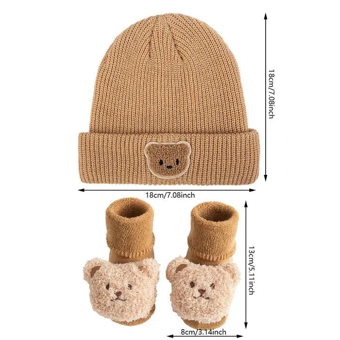 Cozy Bear plush toy in neutral tones — NAEVII